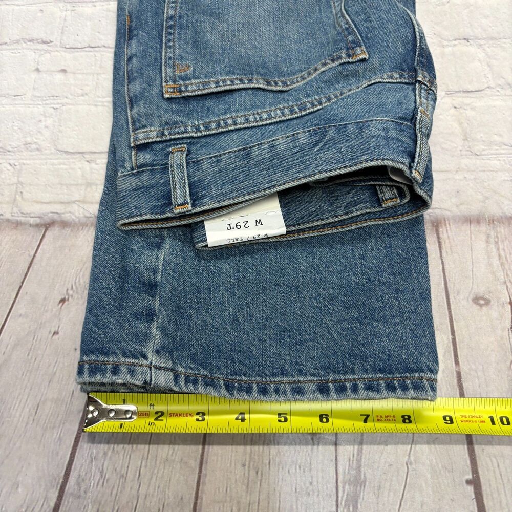 NWT Madewell Women Pieced Barrel Leg Jeans Size 29T 29 Tall Denim D125 -9 - Picture 7 of 16